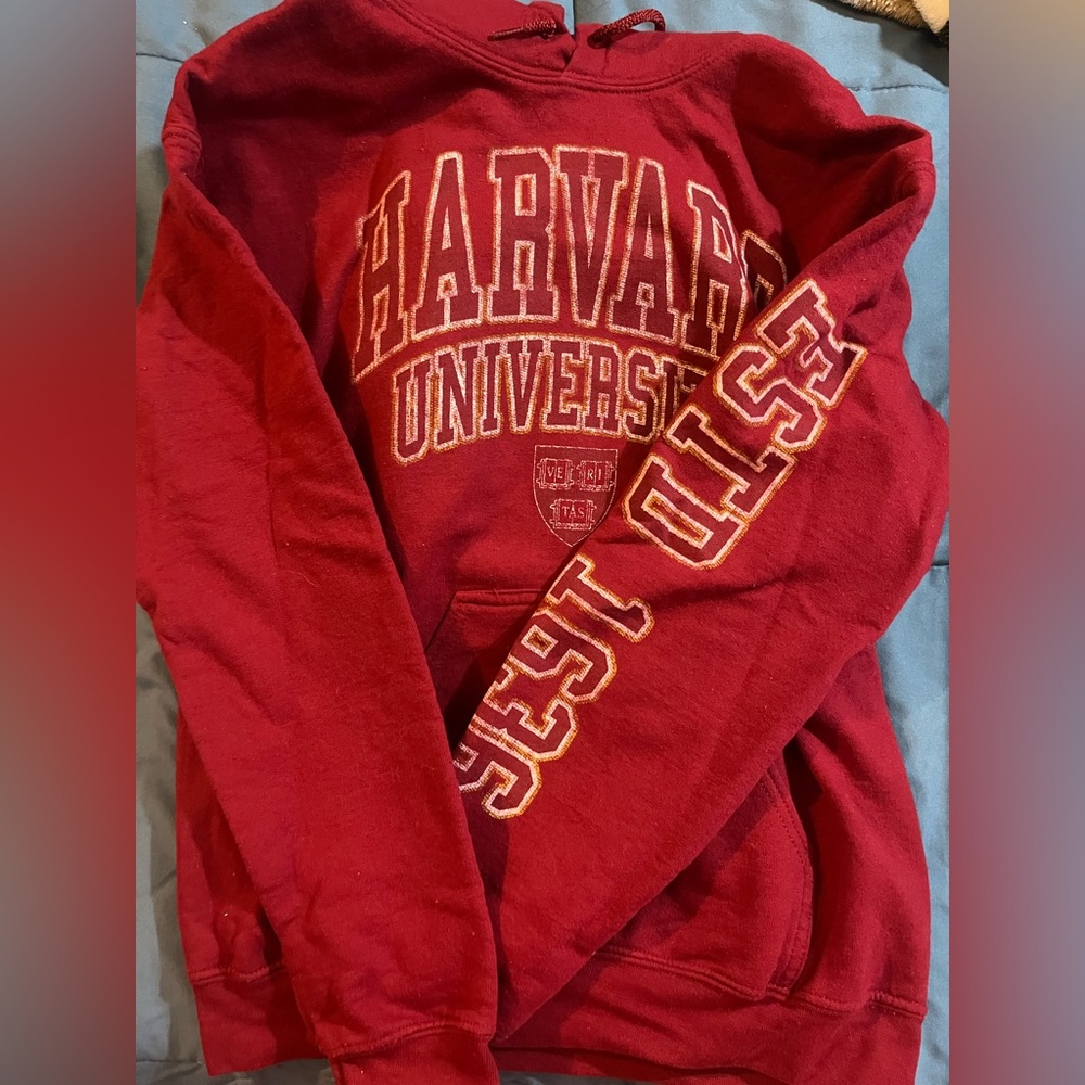 red harvard sweatshirt